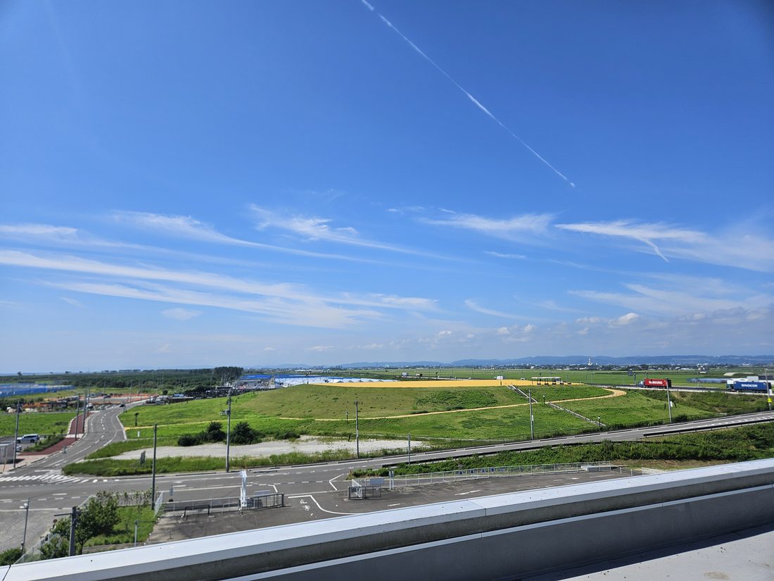 10:15 從高處眺望重建後的荒浜